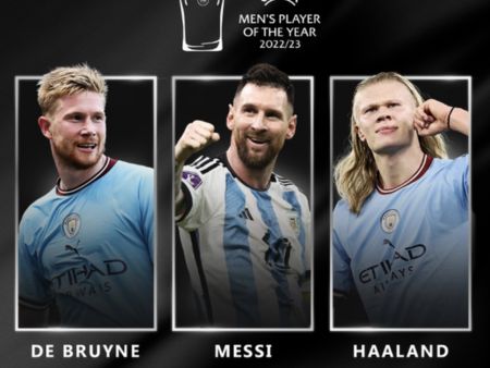 Messi tranh giải Cầu thủ xuất sắc nhất cùng Erling Haaland và De Bruyne
